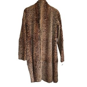 Italian Rabbit Fur Long Coat Size Medium | Pelliccia Coniglio